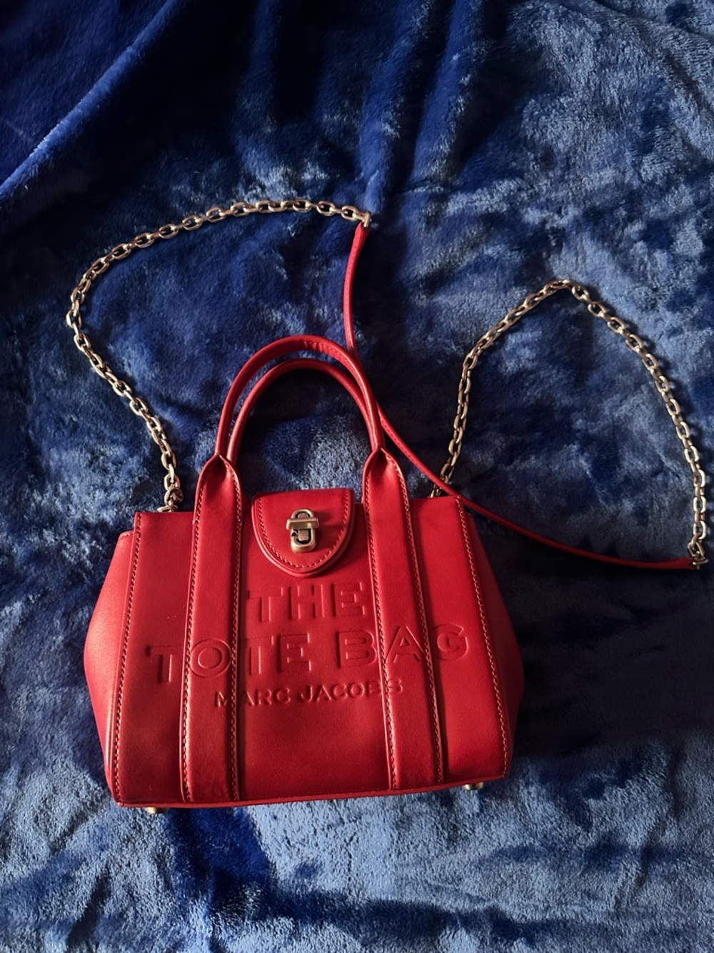 Marc Jacobs Red Crossbody with Chain